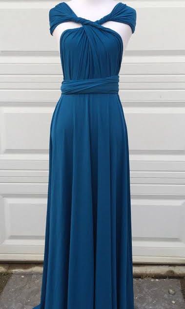 Teal blue infinity dress store