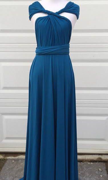 Teal blue infinity dress 2025