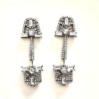 J Crew Inspired Statement Earrings 形格盾牌形水晶耳環64223199105411110