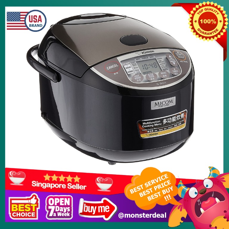 Japan made Zojirushi Multifunction Rice Cooker, Black/Grey, 1.8L, NL