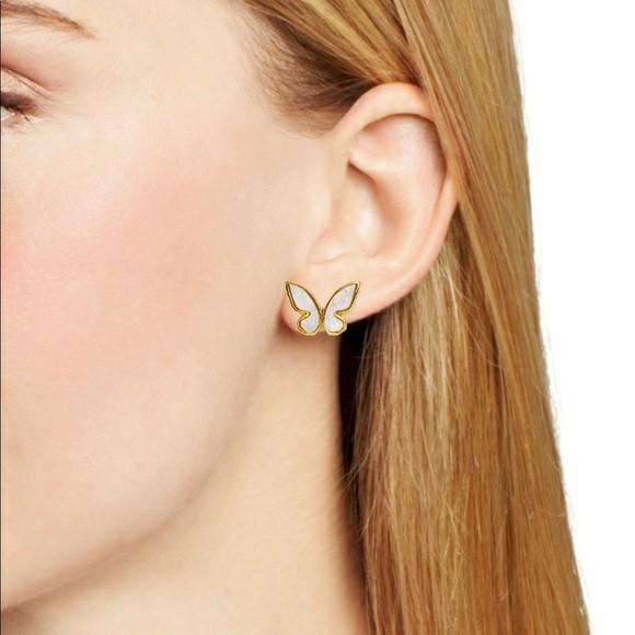 Kate Spade All a Flutter Mother-of-Pearl Butterfly Stud Earrings, Women's  Fashion, Jewelry & Organisers, Earrings on Carousell