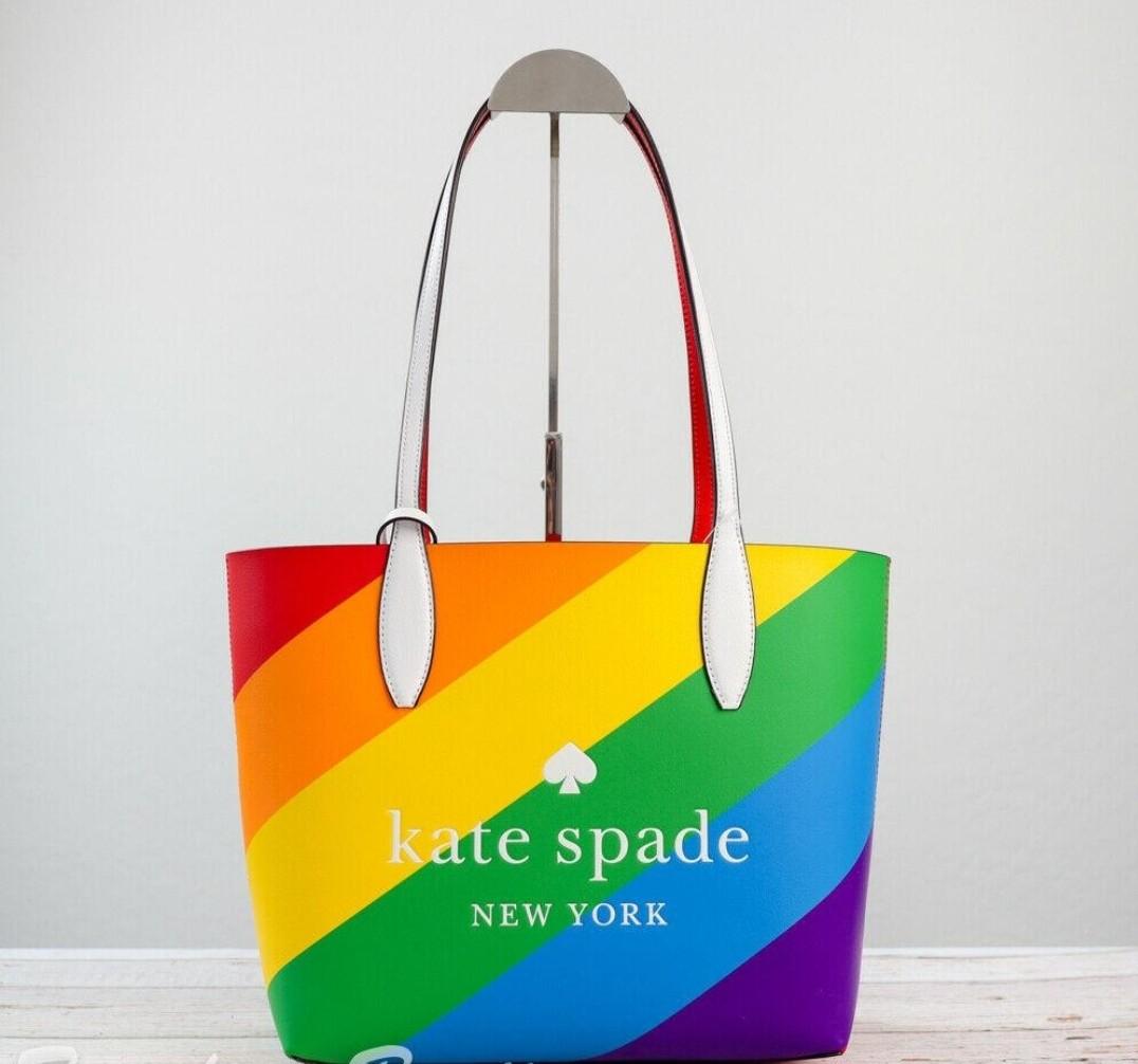 Kate Spade Rainbow Tote, Women's Fashion, Bags & Wallets, Tote Bags on  Carousell