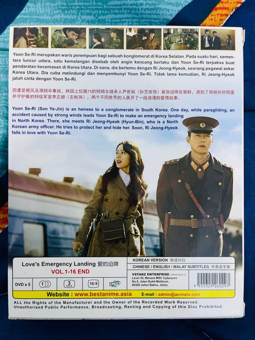 KDRAMA DVD CRASH LANDING ON YOU COMPLETE EPISODE, Hobbies & Toys, Music