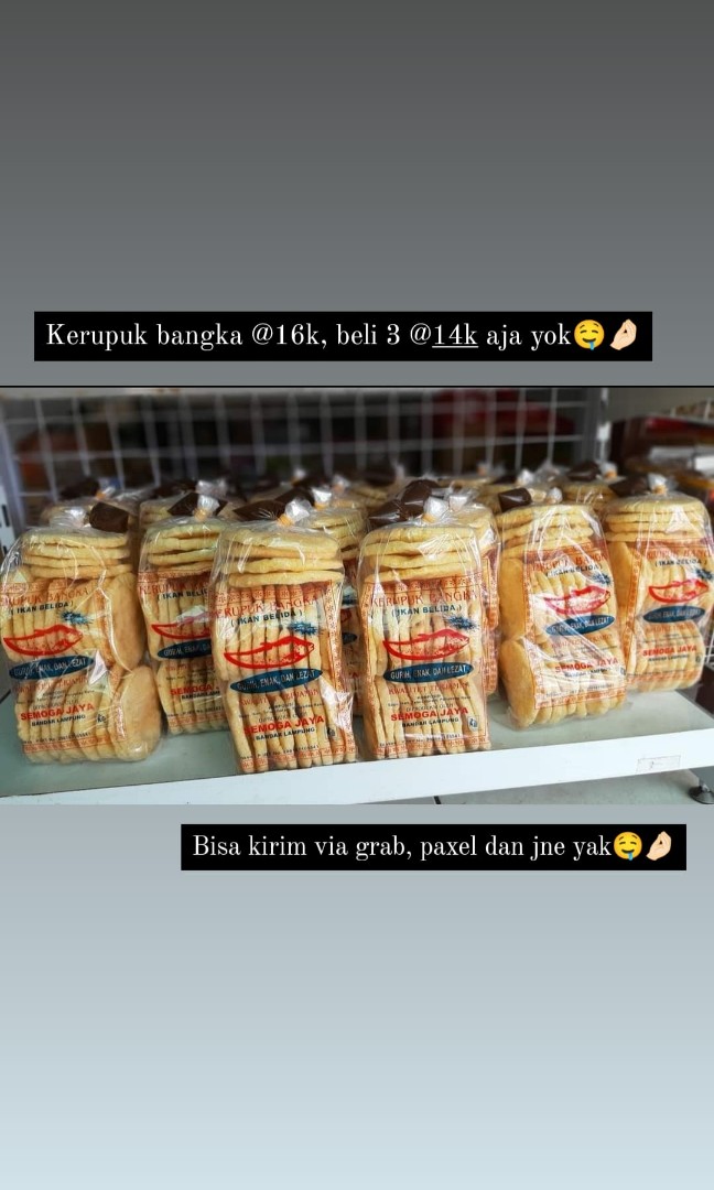 Kerupuk Bangka Murah Makanan And Minuman Snek Di Carousell 6238