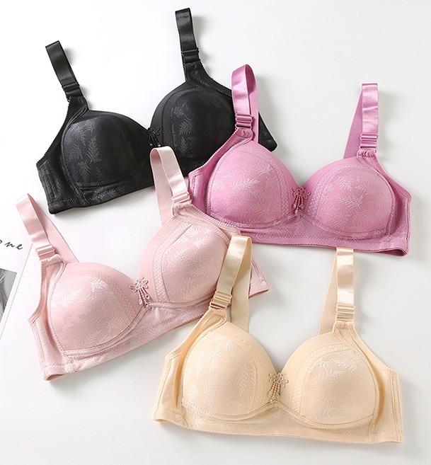 LF [BR34593] RINA NON WIRED PLUS SIZE C CUP BRA NYLON BLEND WITHOUT WIRE  NORMAL PADDING 36C , 38C, 40C, 42C #SeeHere
