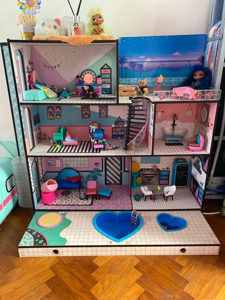 Lol doll wooden store house