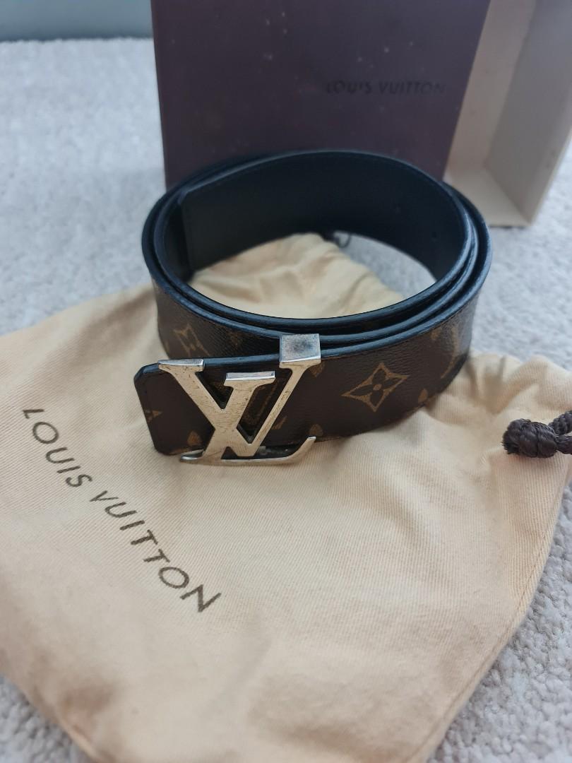 Louis Vuitton LV Initials 40mm Reversible Belt Tan Brown in Epi Xl