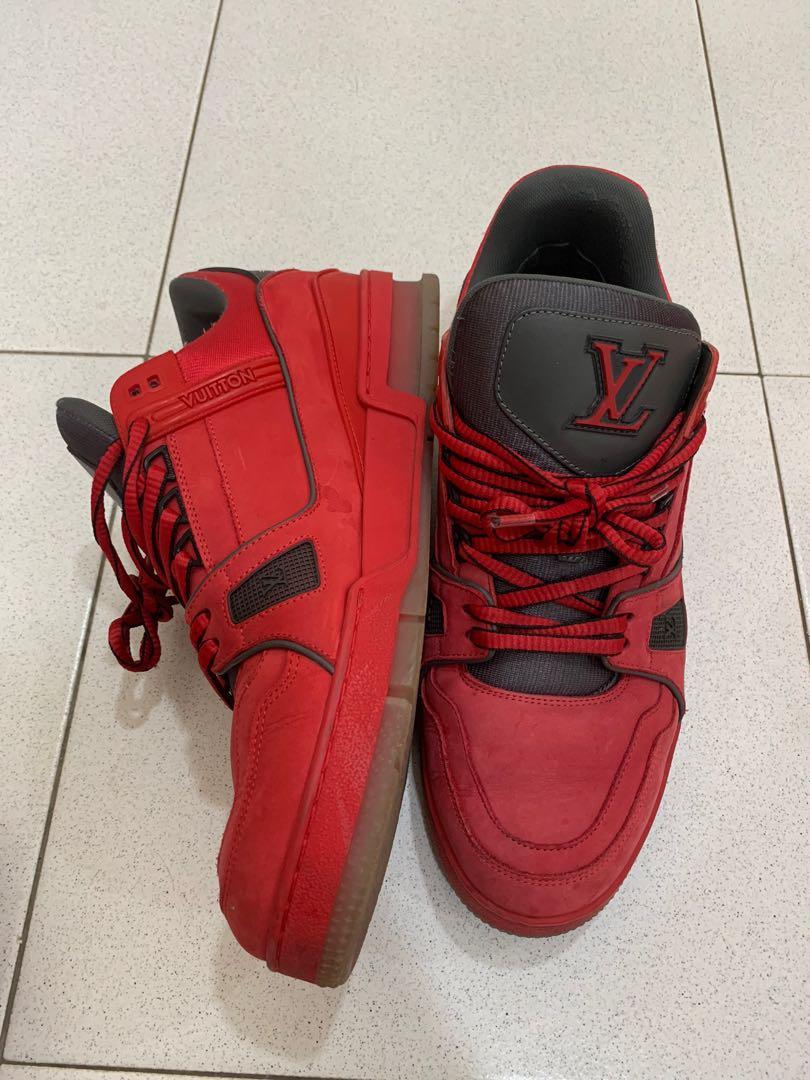 Louis vuitton red bottom trainers cheap