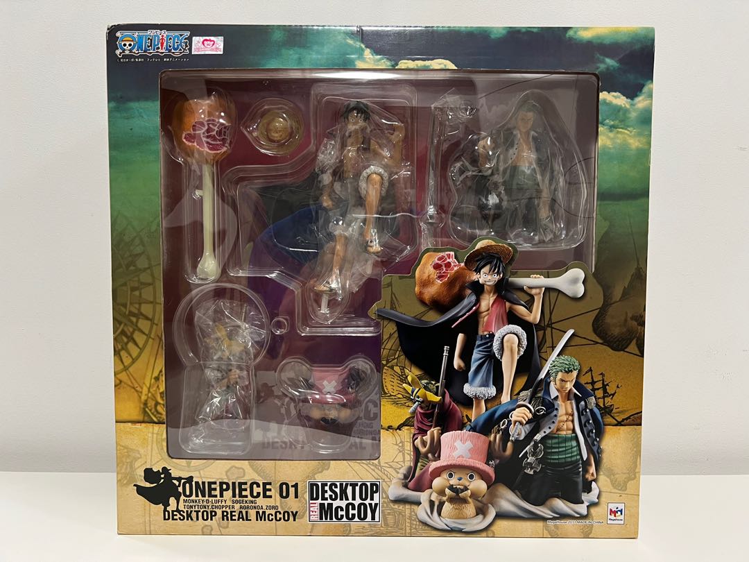 ONE PIECE - Desktop Real McCoy Vol. 1 Figure Megahouse Statue Figurine Rare Figure équipage chapeau de paille - Collection