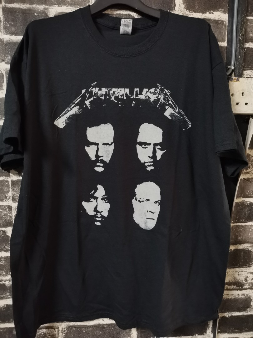 Metallica 4 faces black album Men s Fashion Tops Sets Tshirts