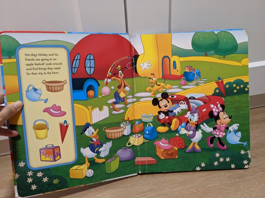 Mickey mouse, board book, toddler, picture color book, disney counting ...