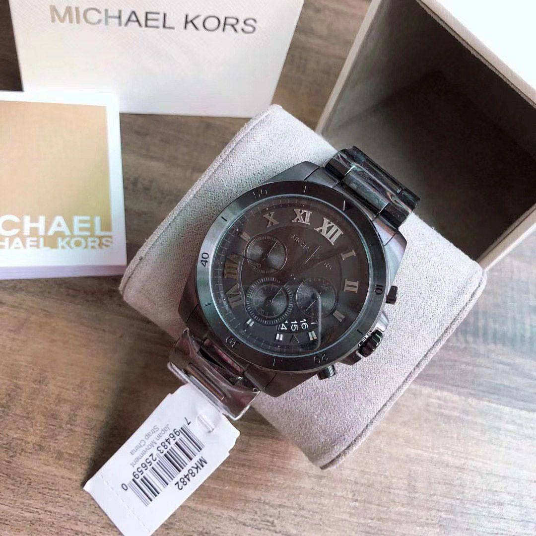 PREORDER ORIGINAL MICHAEL KORS BRECKEN CHRONOGRAPH ALL BLACK