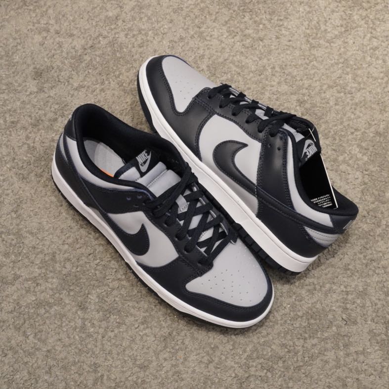 Nike Dunk Low Retro Georgetown, 男裝, 鞋, 波鞋- Carousell