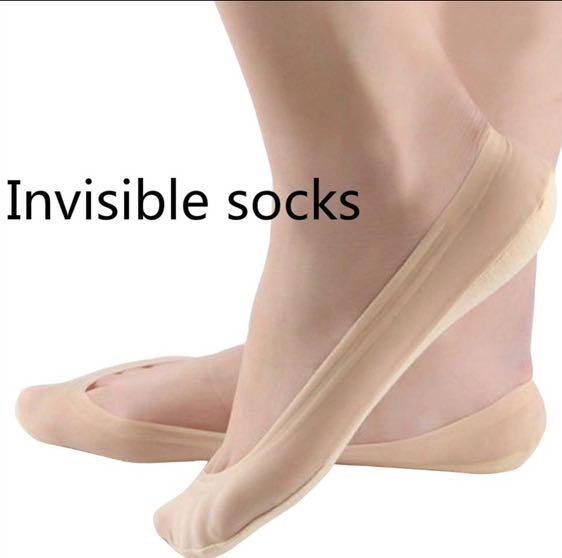 Offer 1 Pairs Women s Cotton Nylon Invisible Low Cut Non slip
