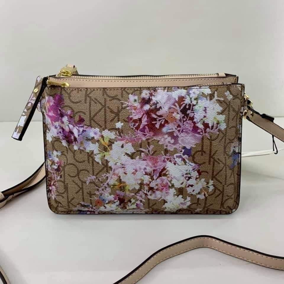 Calvin klein discount floral crossbody bag