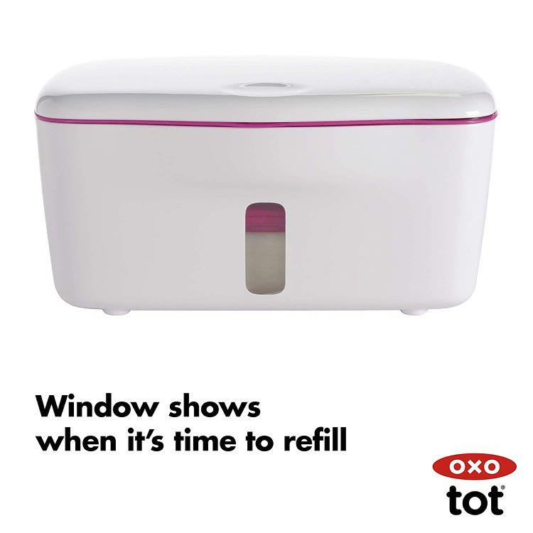 OXO Tot Perfect Pull Wipes Dispenser (Category: Other Baby Bathing & Changing Needs) located in Las Pinas. Submitted by bmjmiranda (Listing ID 1120405043, Image 3). Description: OXO Tot Perfect Pull Wipes Dispenser 3 colors available: 1. Gray ‼️SOLD‼️ 2. Navy ‼️SOLD‼️ 3. Pink.