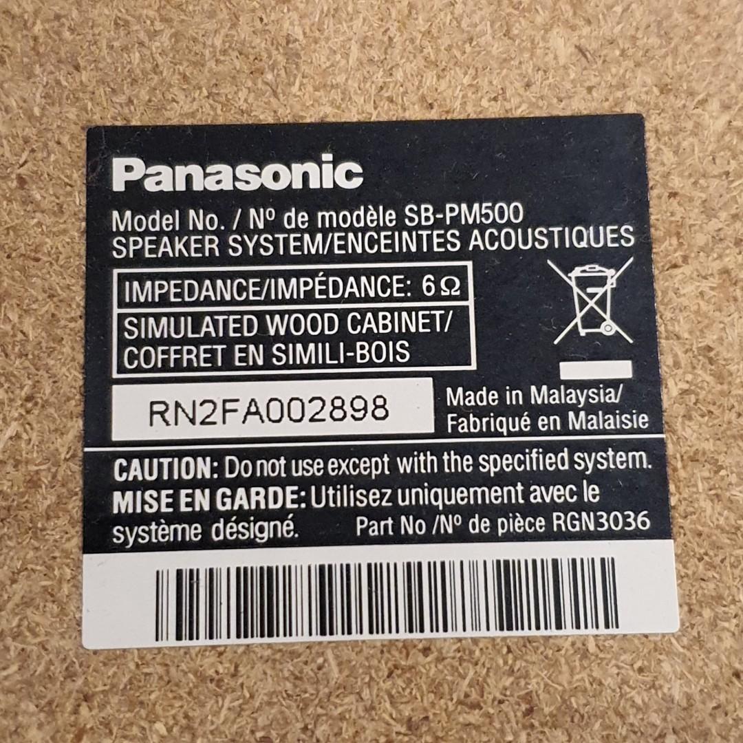 Panasonic SB PM 500 Speakers, Audio, Soundbars, Speakers & Amplifiers ...