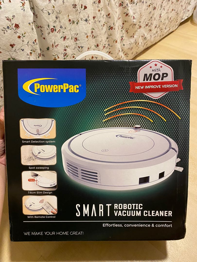 PowerPac Smart Robotic Vacuum Cleaner PPV3100, TV & Home Appliances