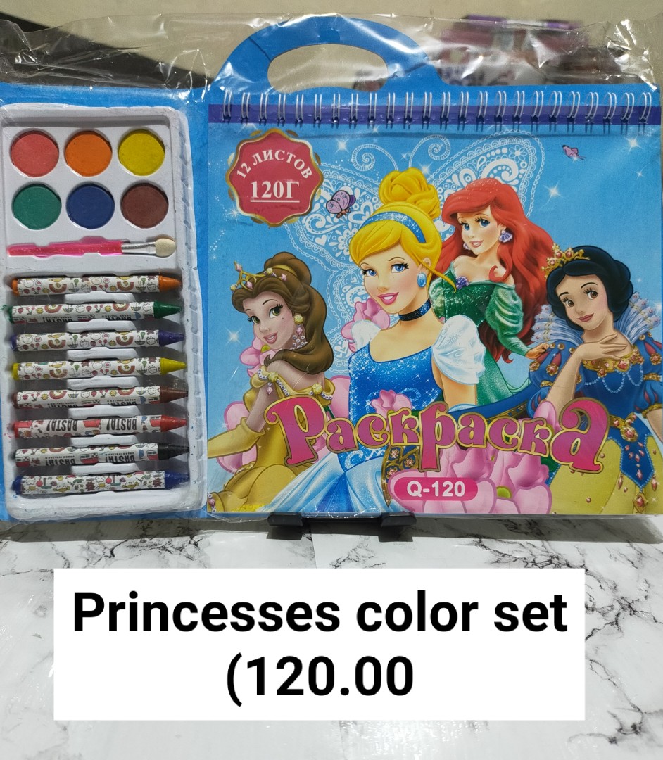 Princess Color Set, Hobbies & Toys, Stationary & Craft, Stationery ...