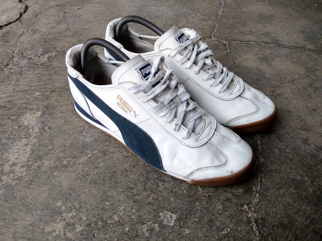Puma Roma og 80 s Fesyen Pria Sepatu Sneakers di Carousell