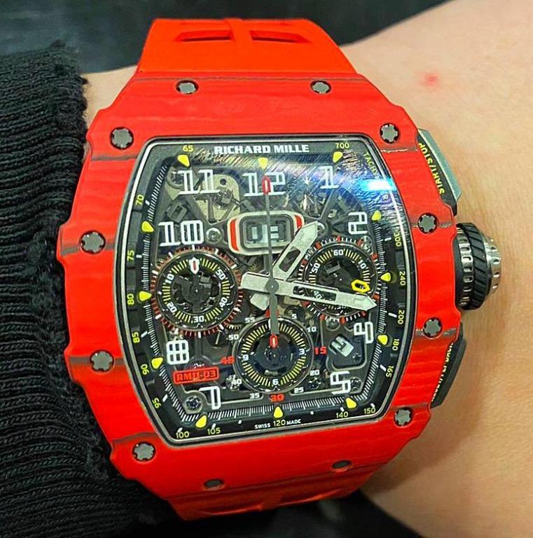 Red richard mille price on sale