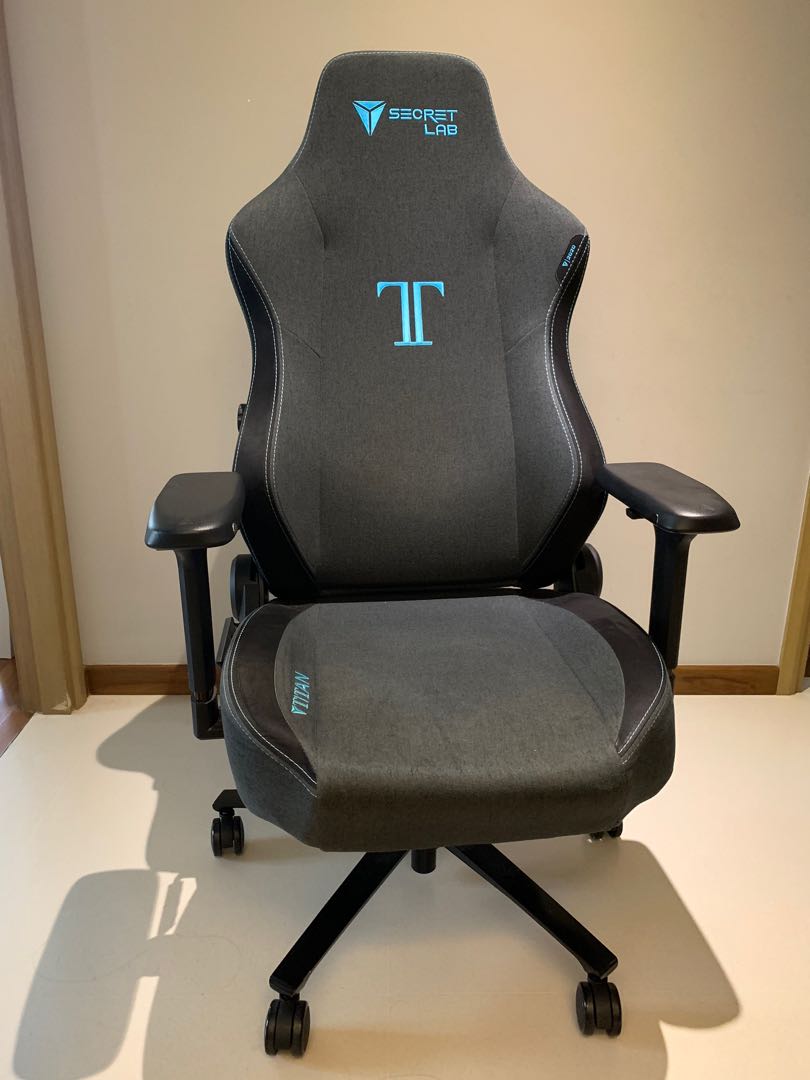 Secretlab TITAN 2020 SoftWeave - Charcoal Blue gaming office chair ...