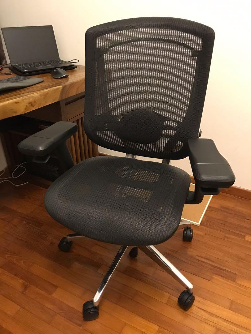 Secretlab's Neue Chair w. Headrest (Like new), Furniture & Home Living, Furniture, Chairs on 