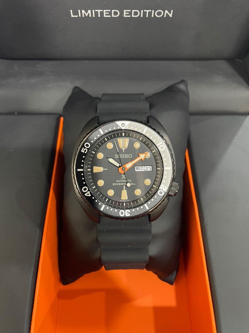 Seiko Black Turtle Prospex Limited SRPC49K1, Luxury, Watches on Carousell