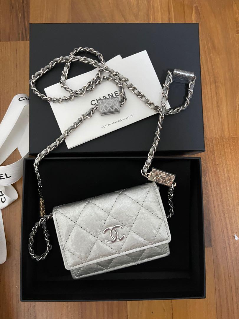 Collector piece!! Brand new Chanel 4 mini bag classic flap charms clutch  cardholder mini bag with chain, Luxury, Bags & Wallets on Carousell