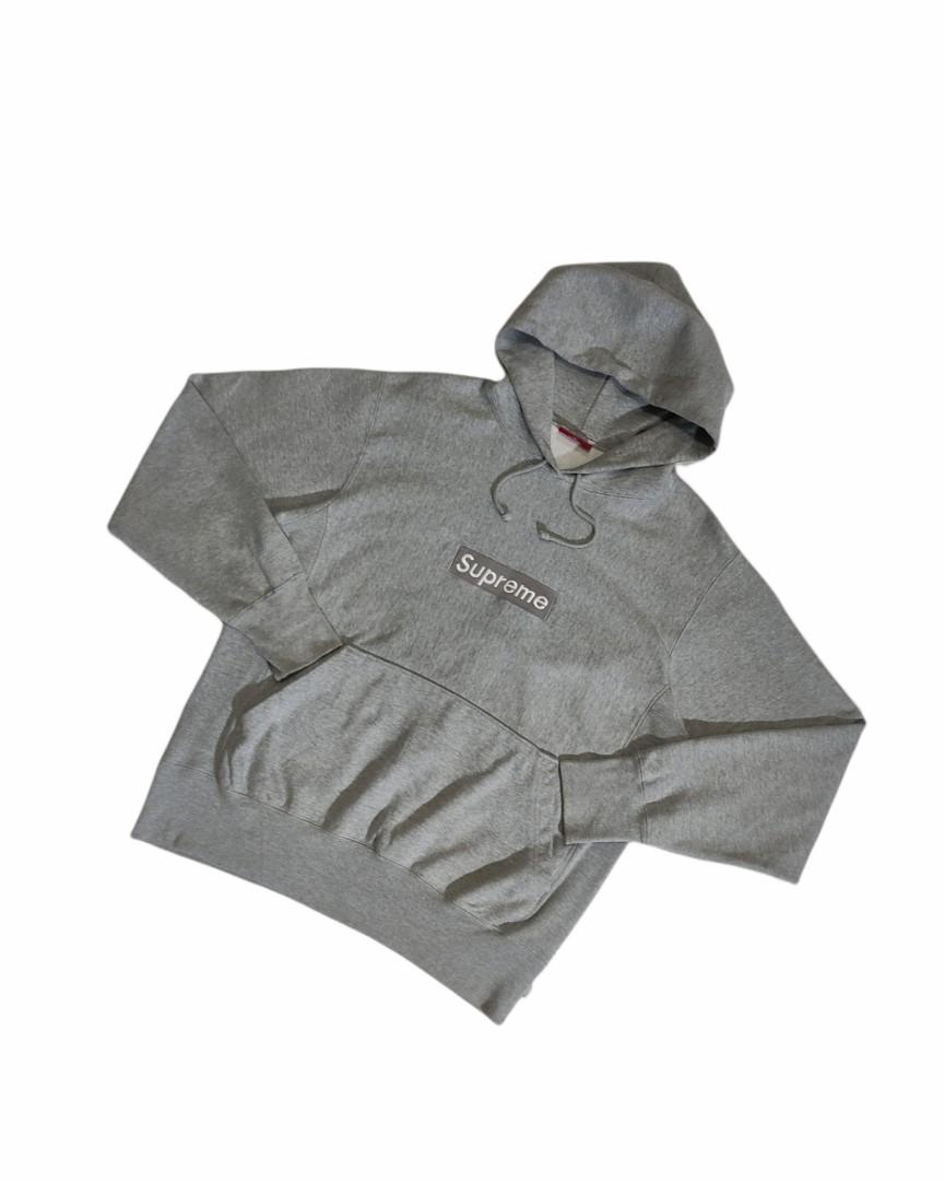 supreme box logo grey
