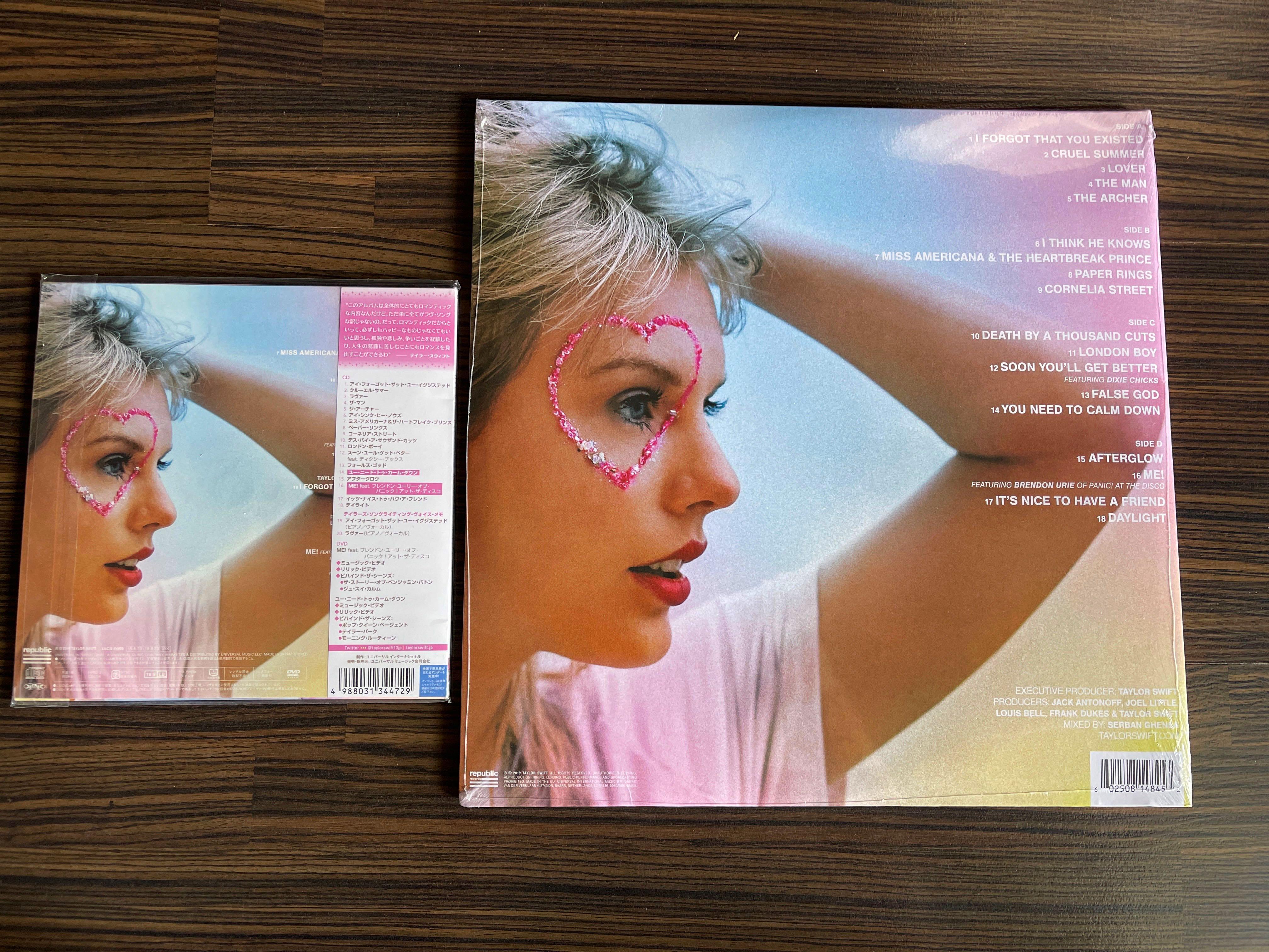 Taylor swift Lover Japan deluxe version + 2 LP color analog, Hobbies ...