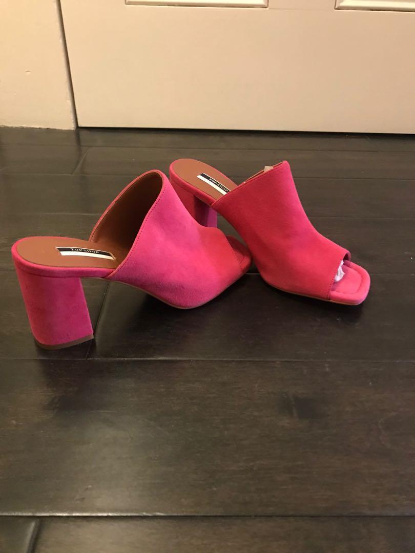 Topshop pink sandals cheap