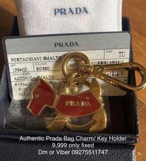 Unused Authentic Original Prada Bag Charm / Cles / Key Holder Keyholder Keychain