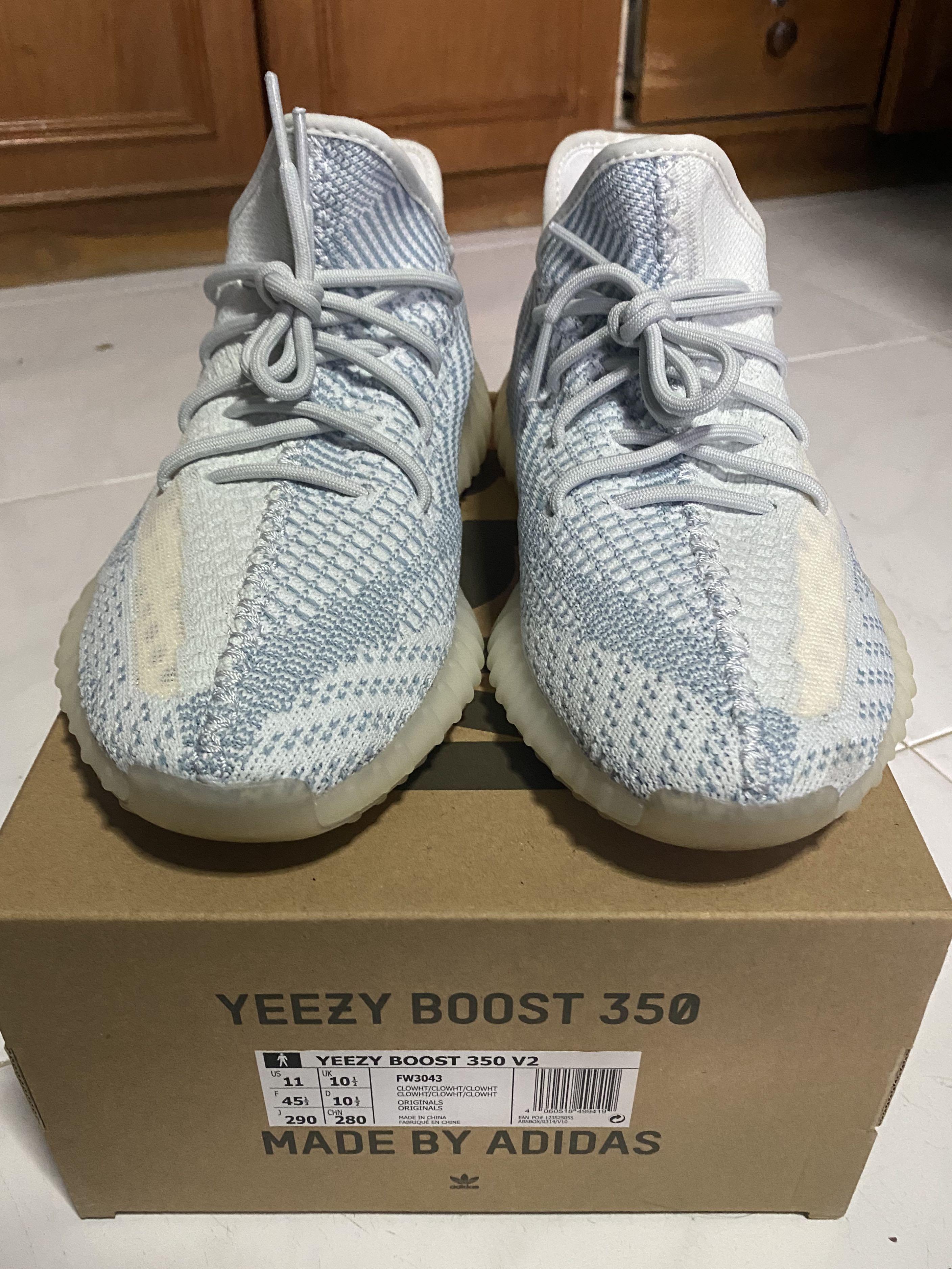 Yeezy Boost 350 V2 Cloud white, Men's Fashion, Footwear, Sneakers on  Carousell