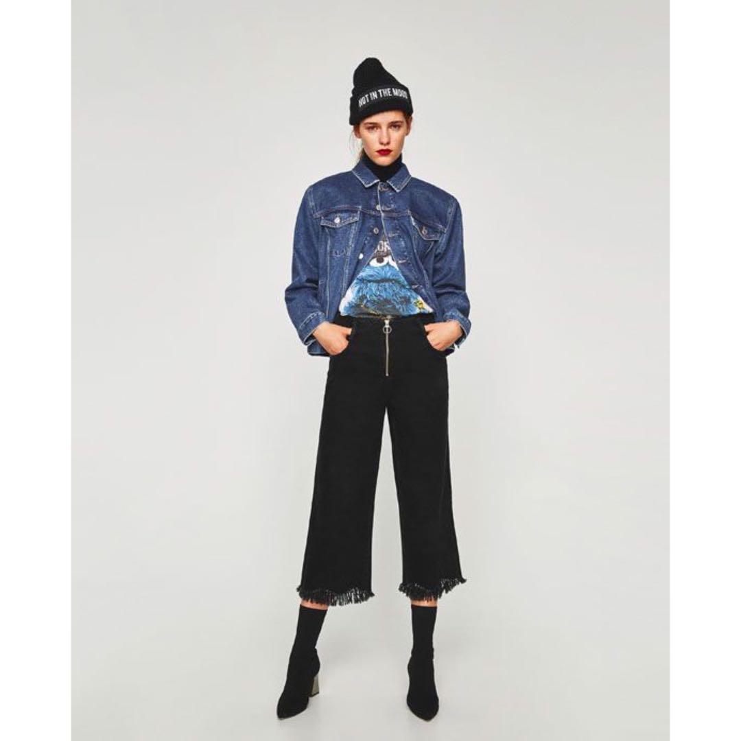 Jeans culotte high rise zara hotsell