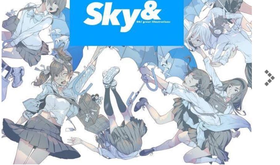 限定値下 大暮維人 画集 sky&Blast イラストカード付き-