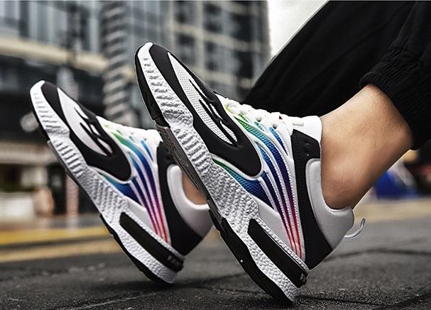 MALAYSIA STOCK LF MS33562 MEN SPARKING TREND SNEAKERS PU FLYING KNIT LOCAL MALAYSIA STYLISH SIZE 39 40 41 42 43 SeeHere