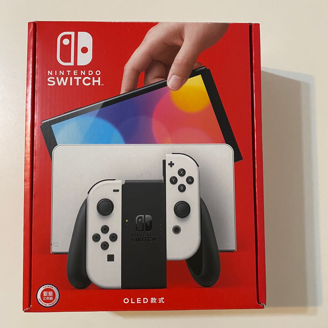 任天堂switch OLED 白色主機新機現貨64G 高雄面交自取, 電玩遊戲, 電子