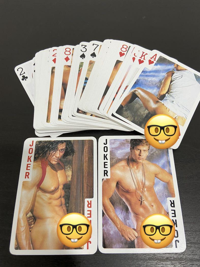 Men Erotic Playing Cards 18SX Not Suitable for below 18yo