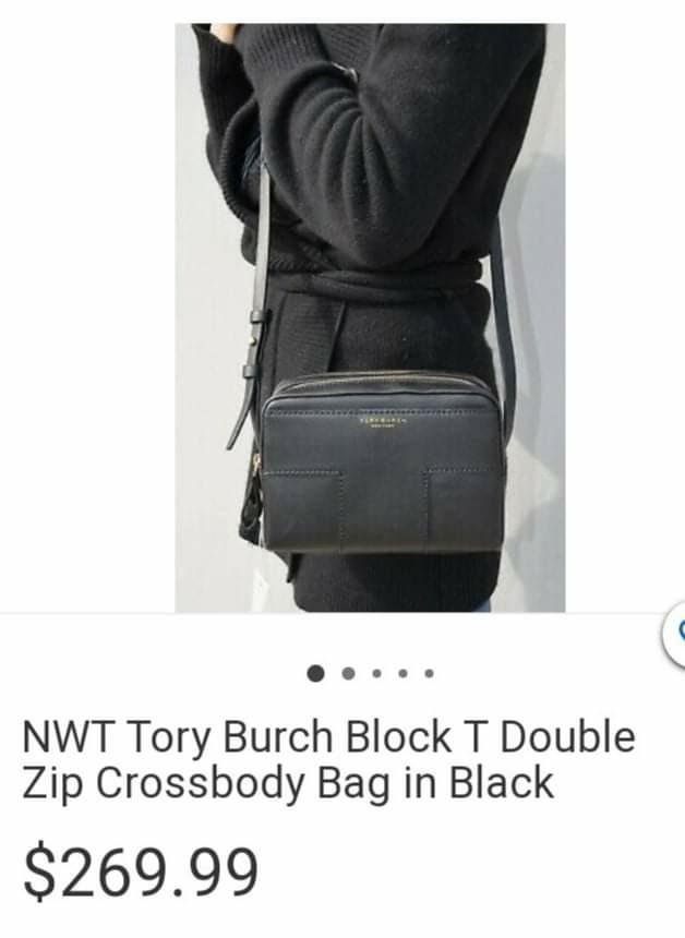 Auth Tory Burch Block T Double Zip Crossbody Bag, Luxury, Bags & Wallets on  Carousell