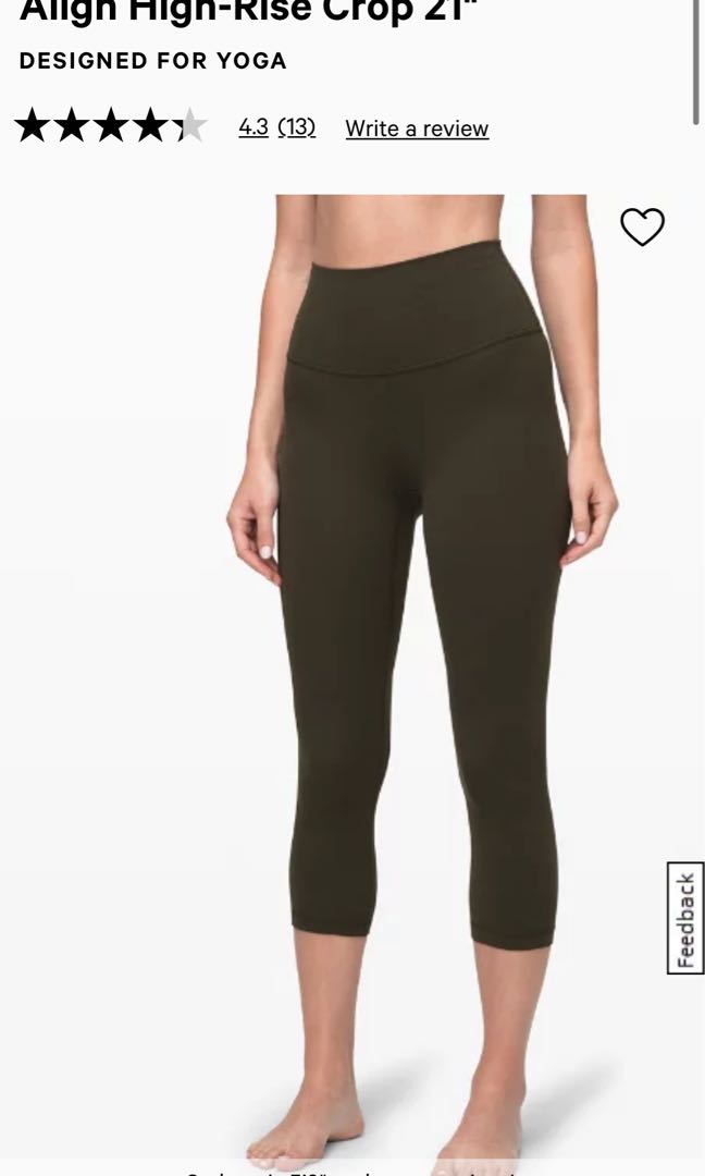 Authentic Lululemon Align 21” Size 8 
