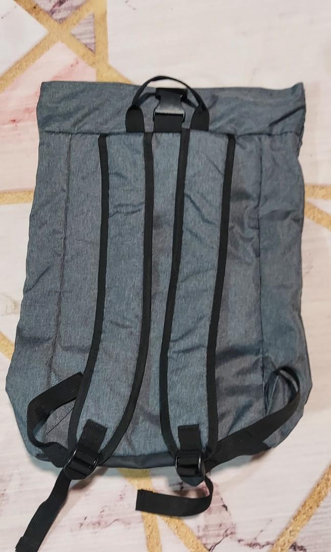 Backpack (Category: Backpacks) located in Singapore. Submitted by nandyp (Listing ID 1120560067, Image 3). Description: JP Morgan backpack, top zip closure, fold over with buckle closure for added security. Inside there is a pocket for laptops. in front there is a zipped compartment. Cleaning house. never used this bag before. in mint condition. no marking whatsoever on it. 50cm length (once top is folded and buckled), 36cm width approx. no nego.
