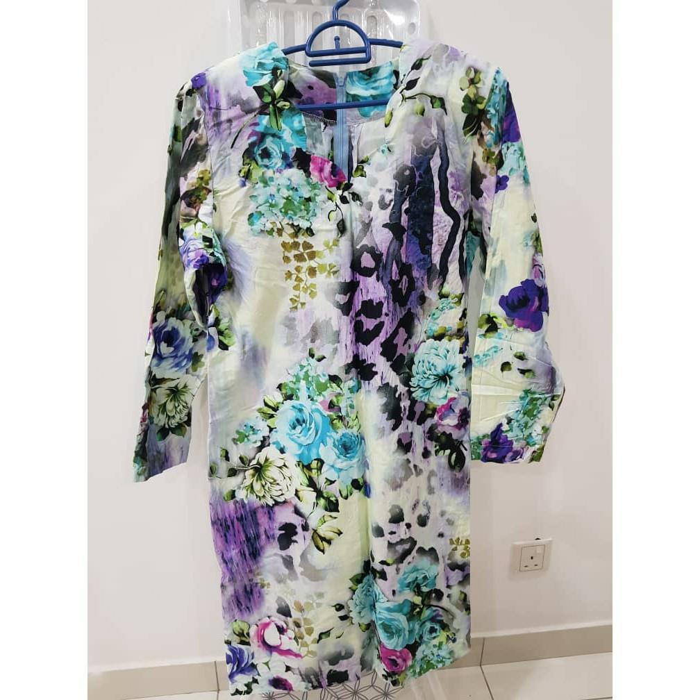 Baju Kurung Kain Selisih Muslimah Fashion Two Piece On Carousell