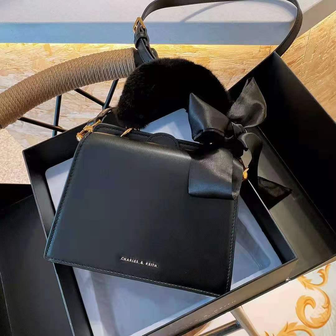 Charles and keith hot sale bag with fur