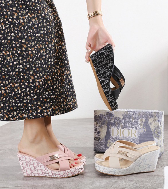 CHRISTIAN DIOR WEDGES HEEL SETS, Women's Fashion, Footwear, Heels on  Carousell