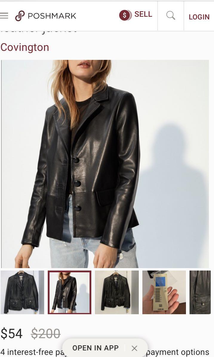 covington outerwear leather jacket