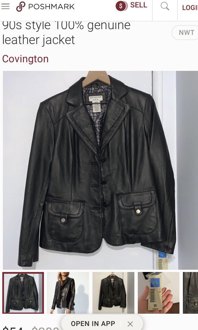 covington outerwear leather jacket