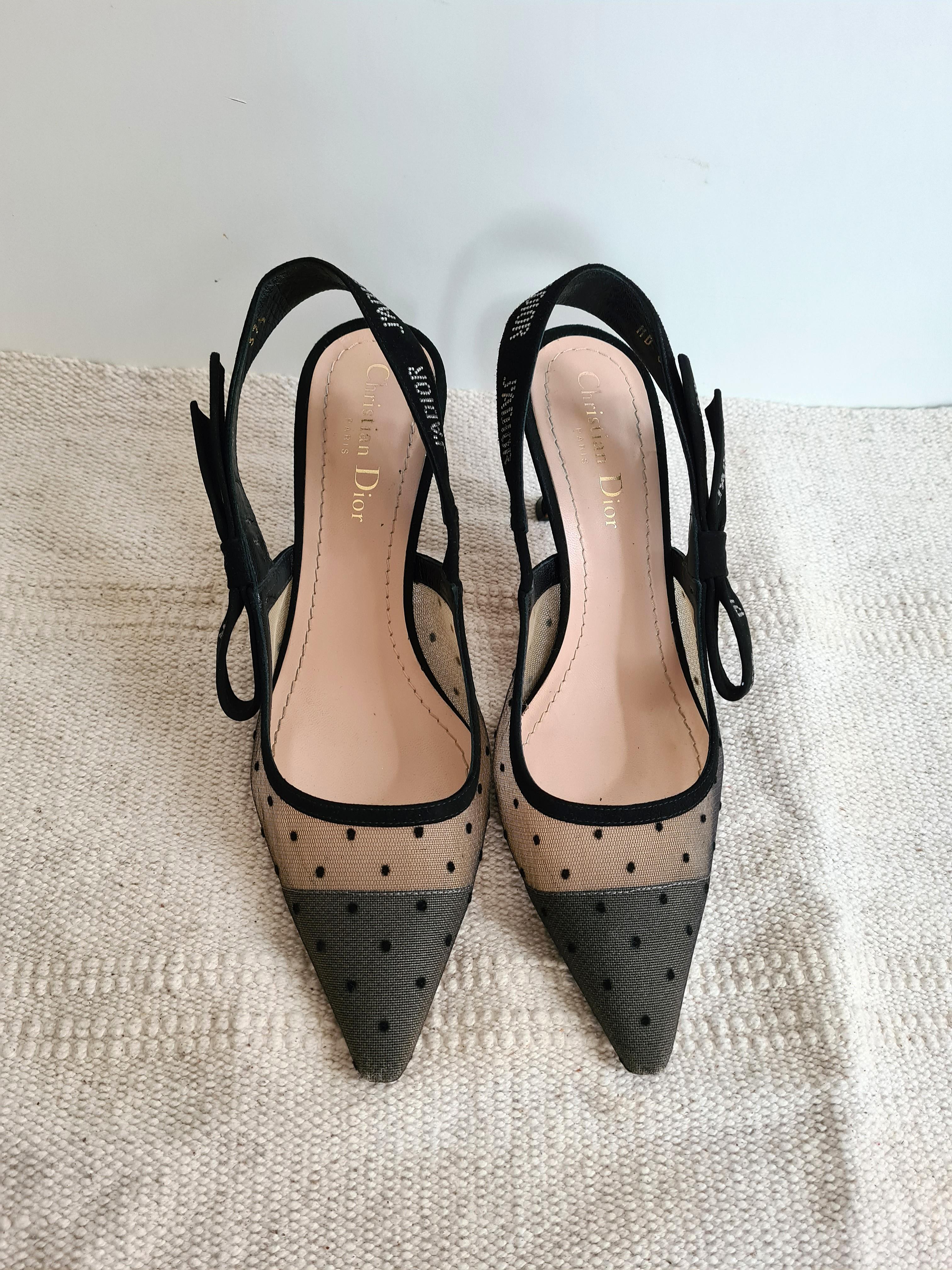Christian dior online polka dot shoes