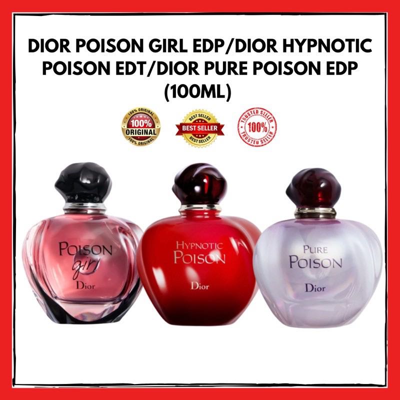 dior poison girl edp hypnotic poison edt pure poison edp 100ml