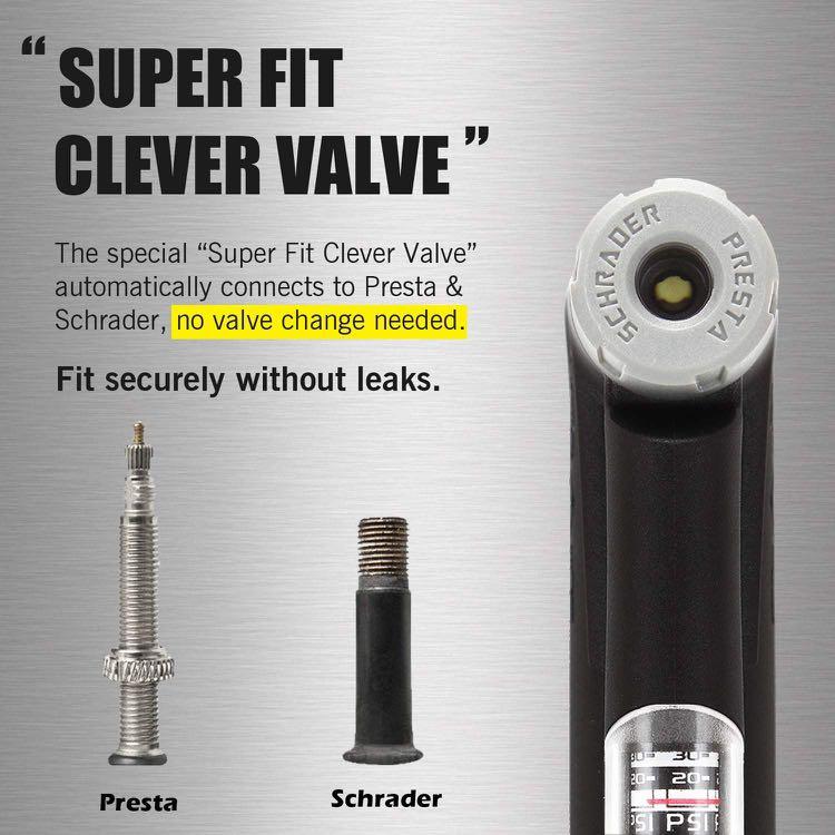 Diyife bike pump top with pressure gauge